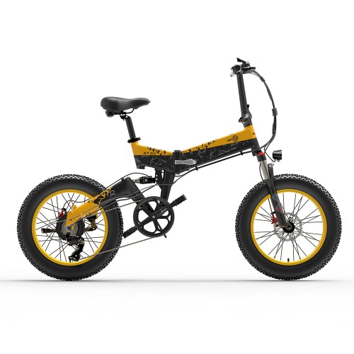 Bezior XF200 Mountain Bike Aluminum Alloy 1000W 20 Inch Foldable Fat Tire Electric Bike 48V 15Ah Battery Max Speed 40km/h 130KM Power-assisted mileage Range