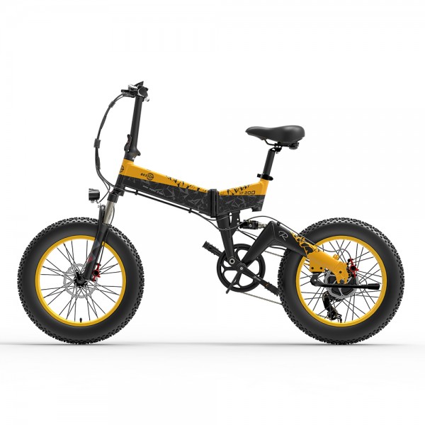 Bezior XF200 Mountain Bike Aluminum Alloy 1000W 20 Inch Foldable Fat Tire Electric Bike 48V 15Ah Battery Max Speed 40km/h 130KM Power-assisted Mileage Range