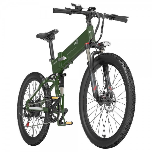 BEZIOR X500 Pro Folding Electric Bike Bicycle 48V 10.4Ah Battery 500W Motor 26 Inch Tire Aluminum Alloy Frame Shimano 7-speed Shift Max Speed 30km/h 100KM Power-assisted Mileage Range LCD Display IP54 Waterproof