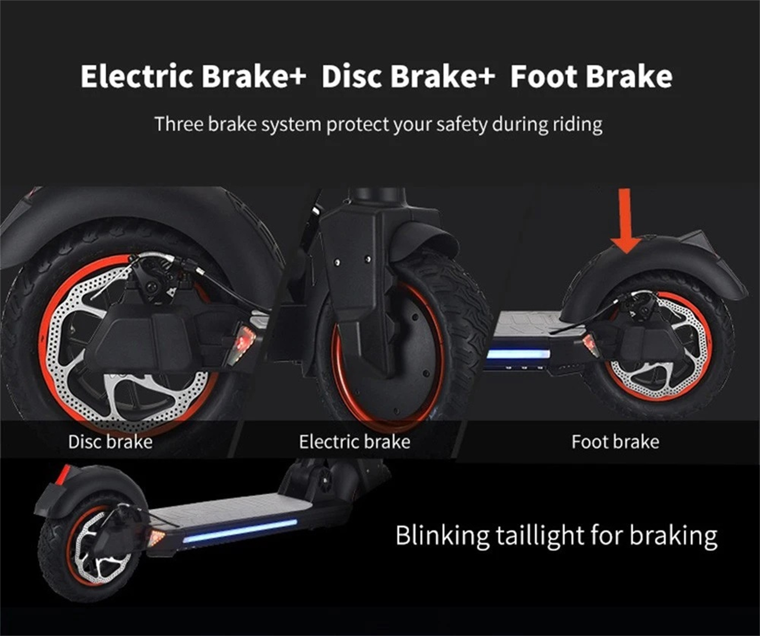 KUGOO G5 Scooter Eléctrico Plegable Neumático 10 pulgadas Motor 500W Velocidad Max 22 MPH Batería 48V 16Ah Autonomía Max 50 Millas