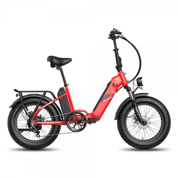 FAFREES FF20 Polar E-Bike 48V 500W Motor Dual 10.4Ah Akkumulátorok 150KM Tartományban 20 * 4.0 Hüvelykes Kövér Gumiabroncs Dupla Tárcsafékek Shimano 7-sebességes Sebességváltó LCD Kijelzővel