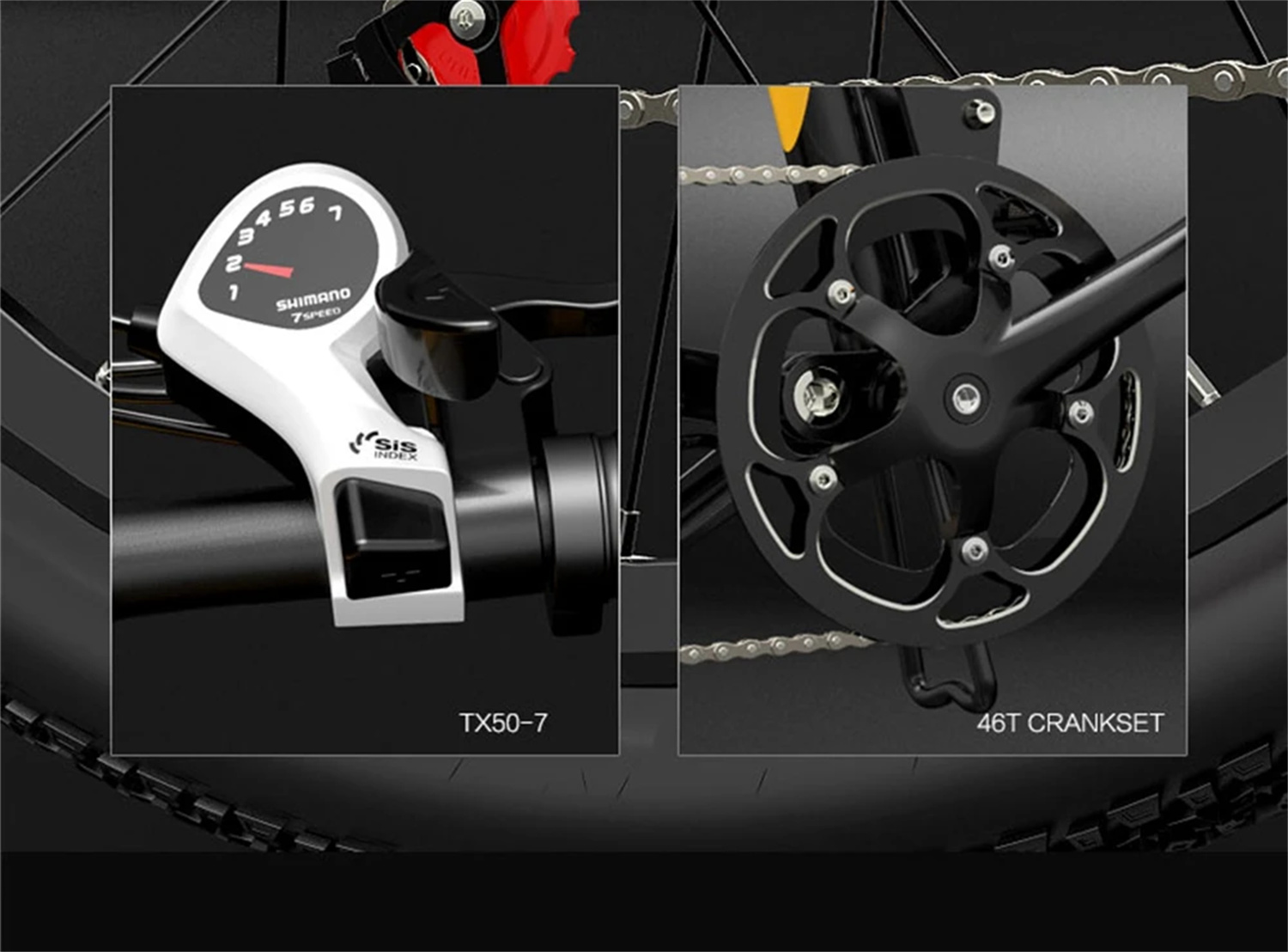 BEZIOR X500 Pro Elektryczny rower miejski dla dorosłych 26 cali Opony Silnik 500 W Maksymalna prędkość 30 km/h Akumulator 48 V 10,4 Ah Rama ze stopu aluminium 7-biegowa zmiana biegów Shimano Zasięg wspomagania 100 km Wyświetlacz LCD Wodoodporność IP54