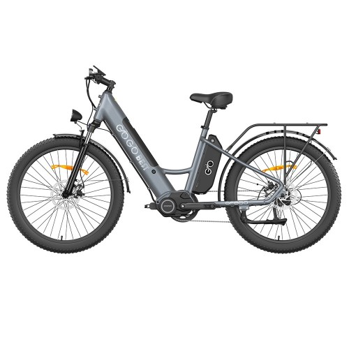 GOGOBEST GF850 Elektrické kolo 26 * 3,0 palcové pneumatiky 48V 500W Mid-Motor 32Km/h Maximální rychlost 2 * 10,4Ah Duální baterie 130 km dojezd Shimano 7 rychlostní převody