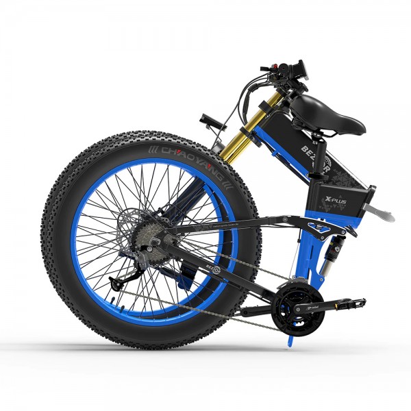 BEZIOR X PLUS Mountain E-Bike 1500W Motor 48V 17.5Ah Battery 26*4.0 Inch Fat Tire 40Km/h Max Speed 200kg Load 130 KM Range