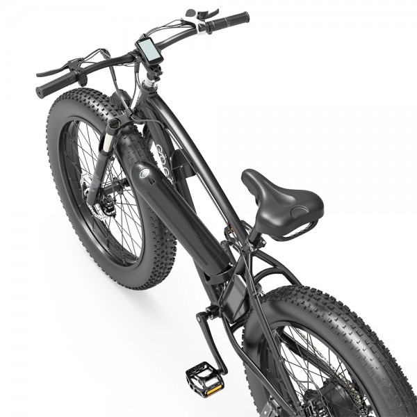 GOGOBEST GF600 Electric Bike 48V 13Ah Battery 1000W Motor 26x4.0 Inch Fat Tire Max Speed 40Km/h 110KM Power-assisted Mileage Range LCD Display IP54 Waterproof Aluminum Alloy Frame Shimano 7-speed Shift