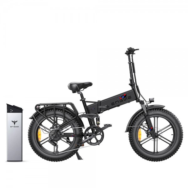 ENGWE ENGINE Pro Folding Electric Bicycle 20*4' Fat Tire 750W Brushless Motor 48V 16Ah Battery 45km/h Max Speed