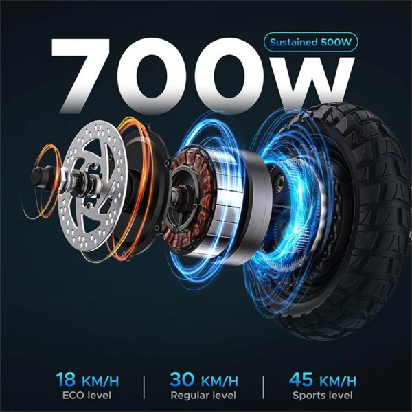 Engwe S6 500W 10 Zoll Off-Road Reifen Elektro-Roller 28 Mph 15.6Ah Batterie 37 Meilen IPX4 Wasserdicht Mit Sitz