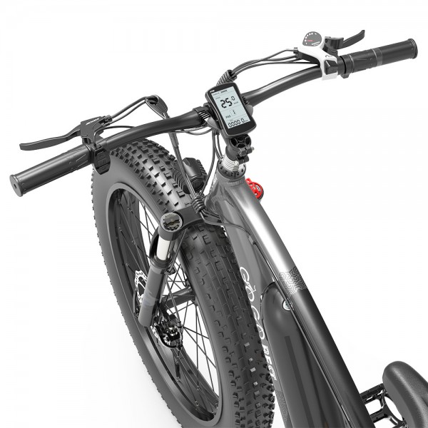 GOGOBEST GF600 Electric Bike 48V 13Ah Battery 1000W Motor 26x4.0 Inch Fat Tire Max Speed 40Km/h 110KM Power-assisted Mileage Range LCD Display IP54 Waterproof Aluminum Alloy Frame Shimano 7-speed Shift