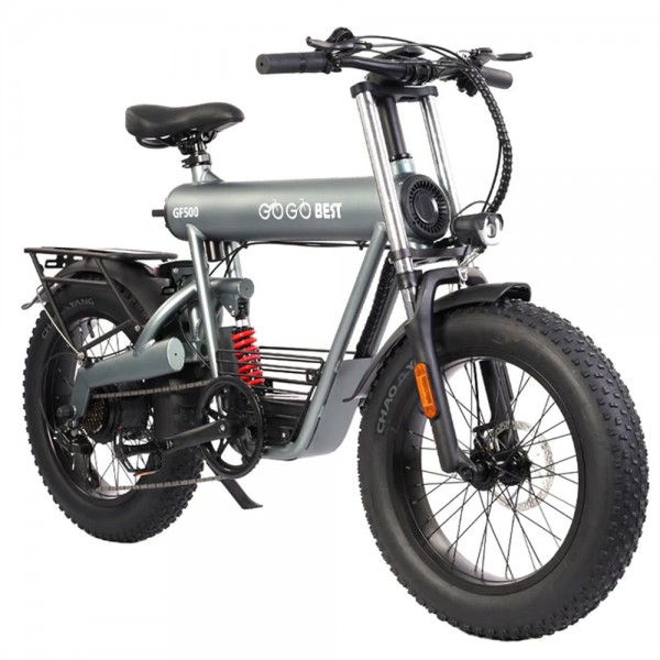 Gogobest GF500 750W 20 Inch Fat Bike Electric Mountain Bike 48V 20Ah 28 Mph 62 Miles