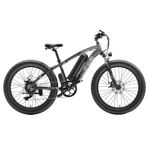 GOGOBEST GF600 Electric Bike 48V 13Ah Battery 1000W Motor 26x4.0 inch Fat Tire Max Speed 40Km/h 110KM Power-assisted mileage Range LCD Display IP54 Waterproof Aluminum Alloy Frame Shimano 7-speed Shift