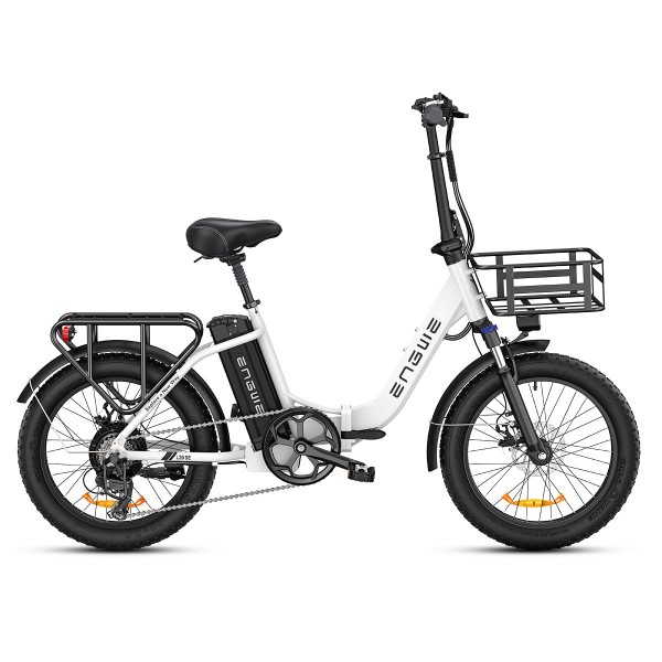 ENGWE L20 Elektrofahrrad 20*4.0 Zoll Fat Tire 750W Motor 25MPH Max Speed 48V 13Ah Batterie 90Miles Reichweite Max Load 120kg Shimano 7-Gang Getriebe