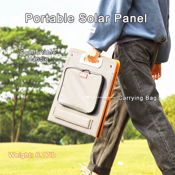 Flashfish TSP 18V/100W Foldable Solar Panel Portable Solar Charger With DC/USB Output
