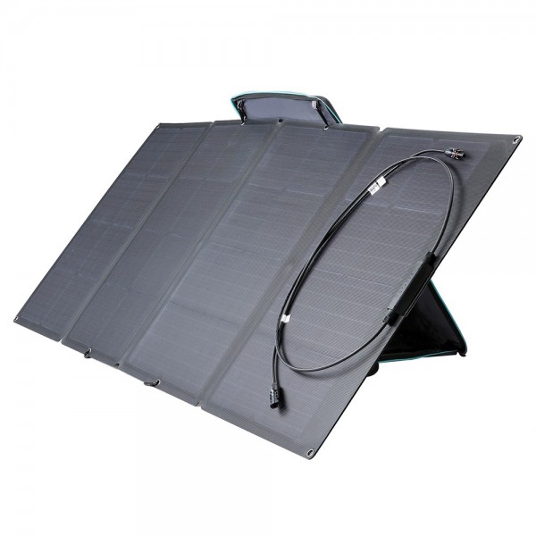 EcoFlow 160W Portable Foldable Solar Panel With Adjustable Kickstand High Conversion Efficiency IP67 Waterproof