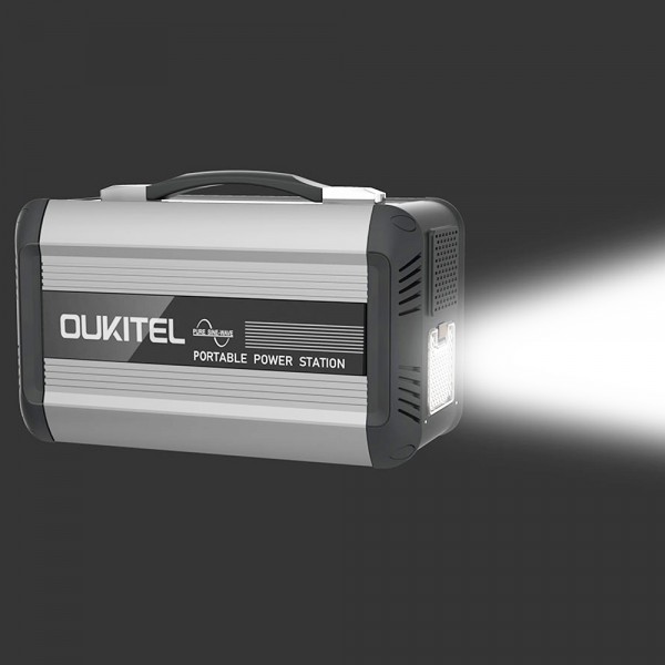 OUKITEL CN505 Centrale électrique Portable 614Wh/500W Avec Onde Sinusoïdale Pure Et Charge Solaire Rapide