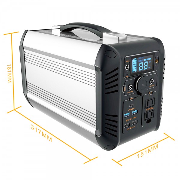 OUKITEL CN505 Portable Power Station 614Wh/500W with Pure Sine Wave and ...