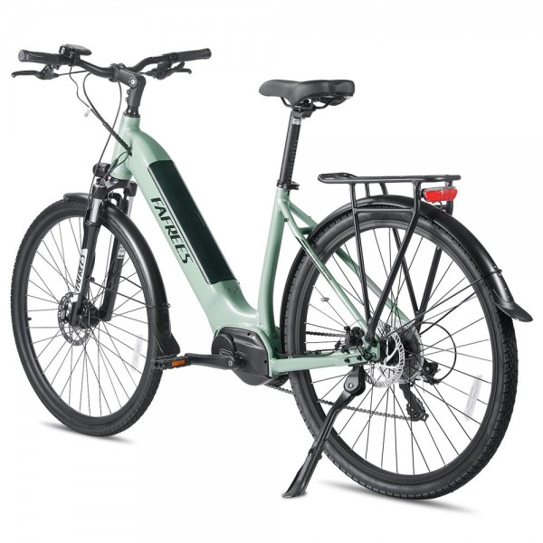 FAFREES FM9 City Electric Bike KENDA 700C*45C Tire 250W Bafang Mid-Drive Motor 25Km/h Max Speed 36V 15Ah Battery 100KM Range SHIMANO 7-Speed