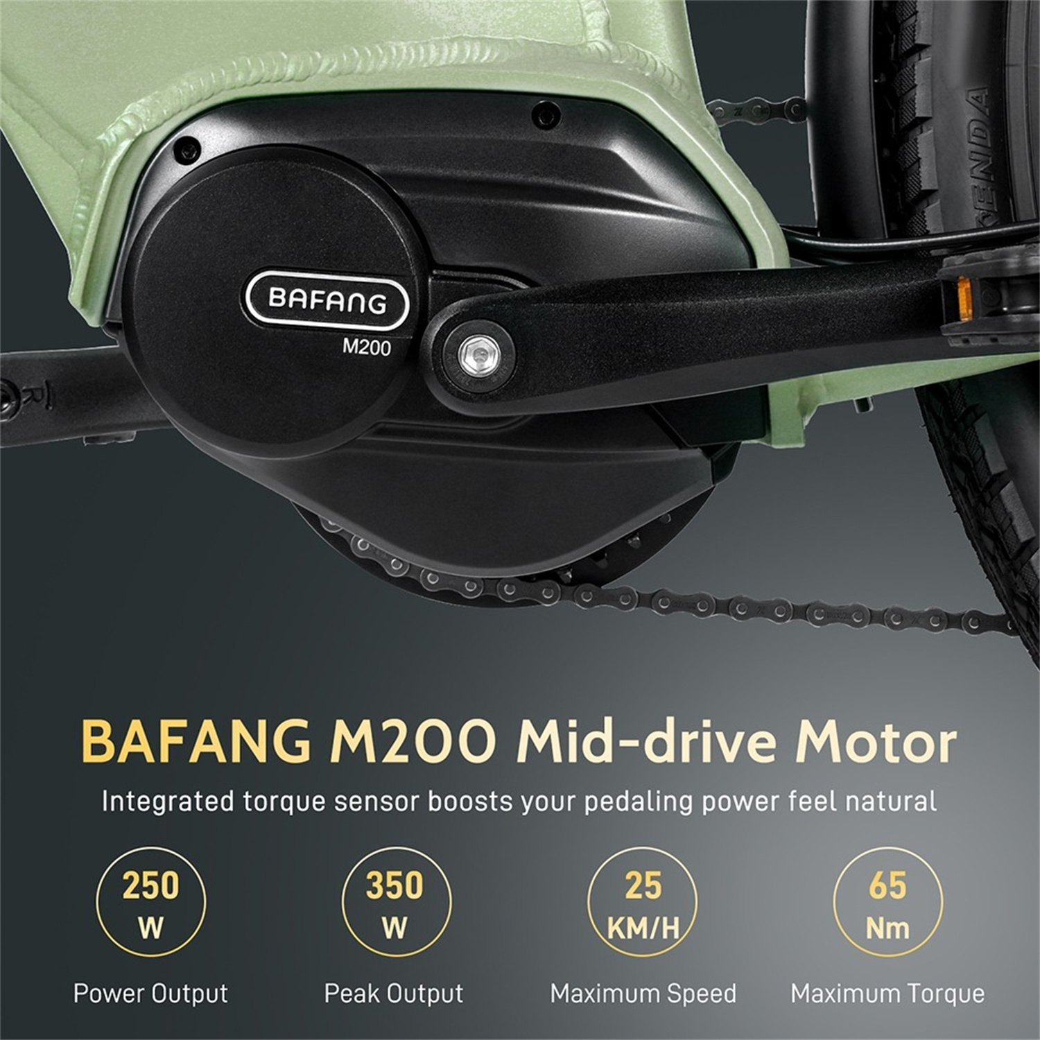 Bafang Mid-drive Motor S Senzorjem Navora