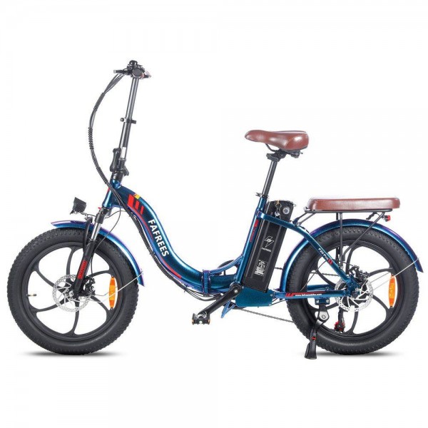 FAFREES F20 Pro Folding Electric City Bike 20*3.0 Inch Fat Tire 250W Brushless Motor 7-Speed Gears 36V 18AH Lithium Battery 150KM Max Range Double Disc Brake
