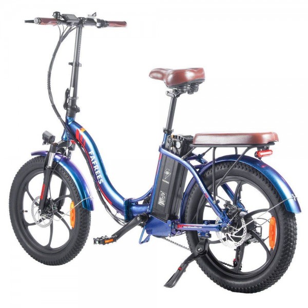 FAFREES F20 Pro Folding Electric City Bike 20*3.0 Inch Fat Tire 250W Brushless Motor 7-Speed Gears 36V 18AH Lithium Battery 150KM Max Range Double Disc Brake