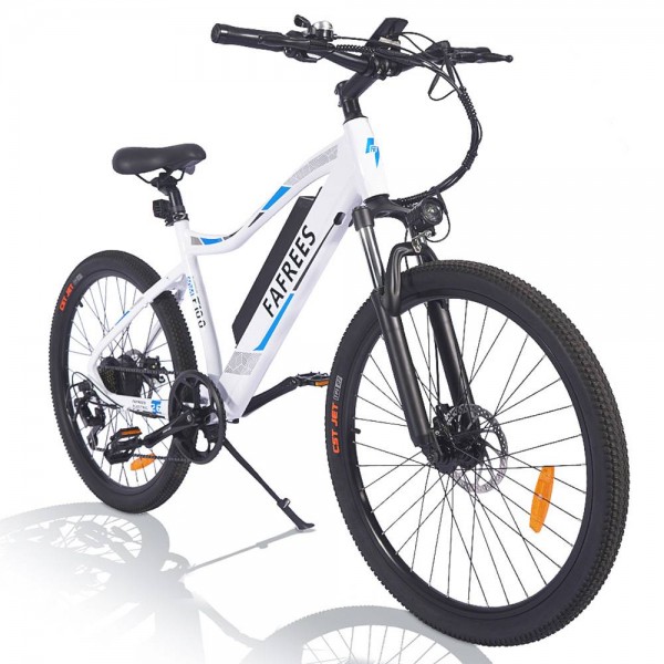 FAFREES F100 26 Zoll Elektro-City-Bike 48V 11.6Ah Abnehmbarer Akku Shimano 7-Gang-Schaltung LED-Anzeige Aluminium-Legierung Rahmen