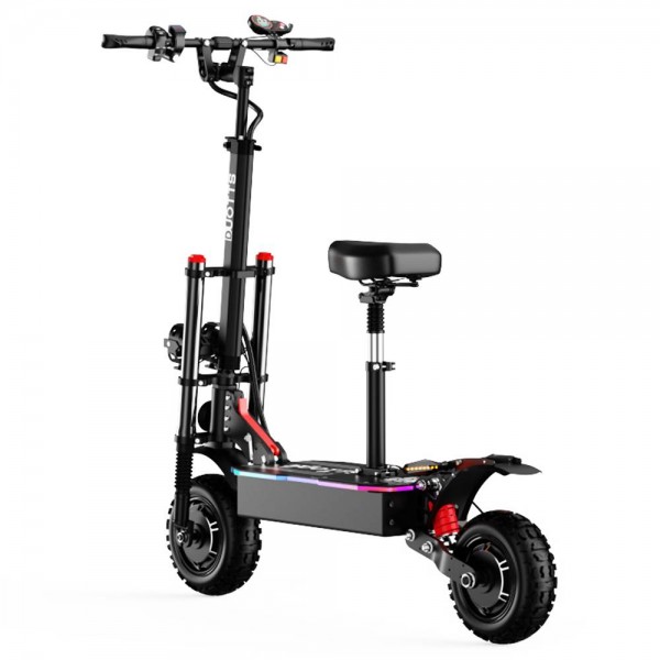 DUOTTS D88 11 Inch Off-Road Electric Scooter 2800W Dual Motors 60V 38Ah 100KM Range With Seat