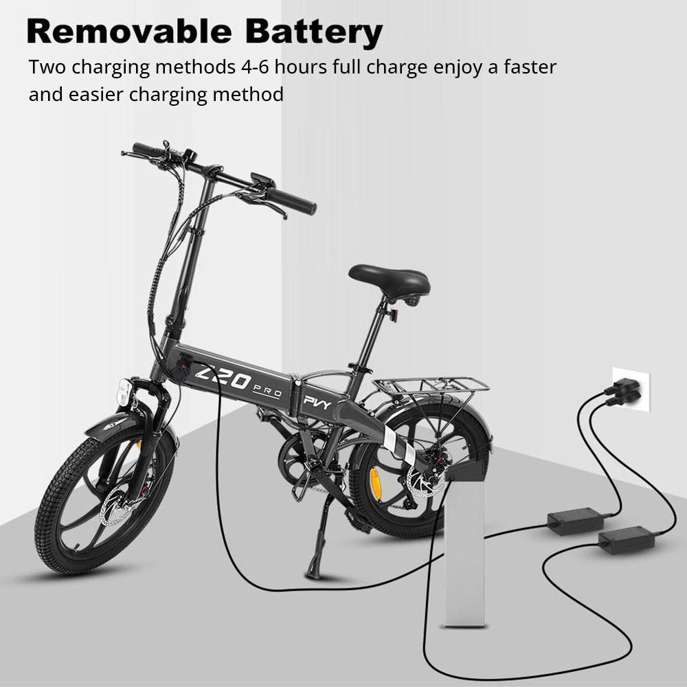 PVY Z20 Pro Electric City Bike 20 tuuman rengas 500W 36V 10.4Ah 10.4Ah