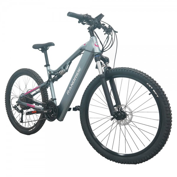 RANDRIDE YG90A Electric Bike 27.5*2.4 Inch Tires 1000W 48V 17Ah 21 Gears