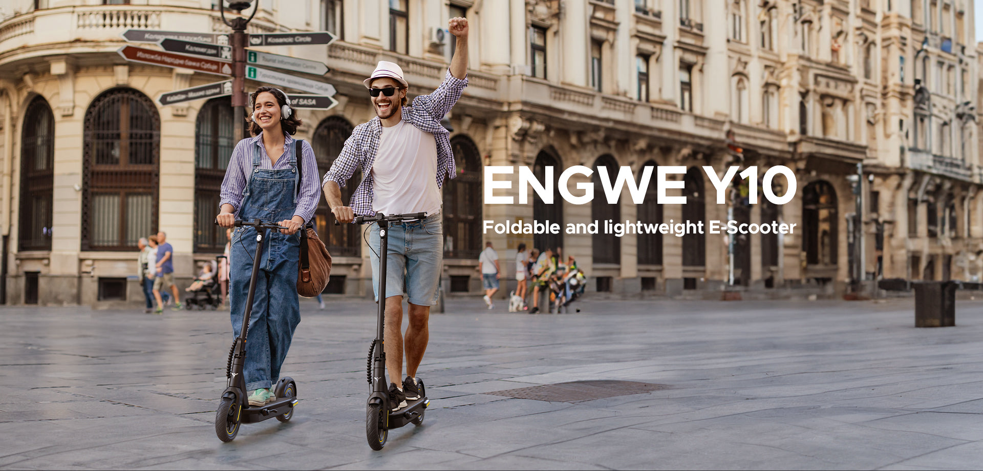 ENGWE Y10 Electric Scooter 36V 13Ah Battery 65km Range