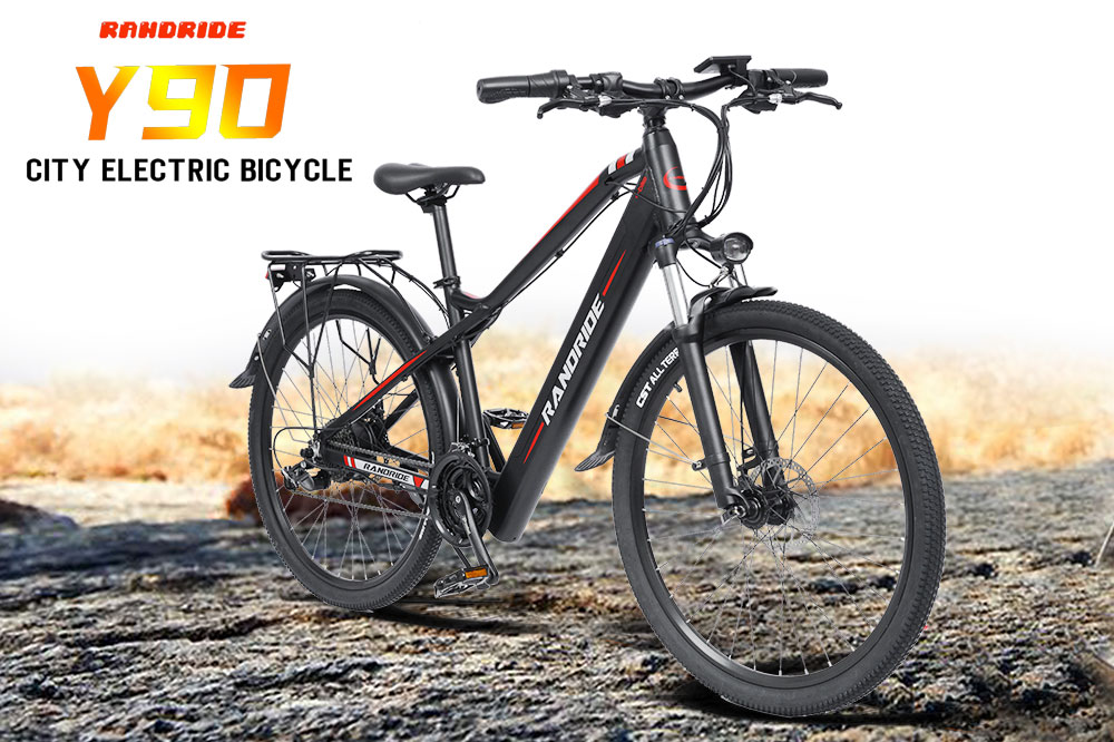 Randride Y90 Elektrofahrrad 27.5*1.95 Zoll 1000W 48V 13.6Ah Max 90km Reichweite