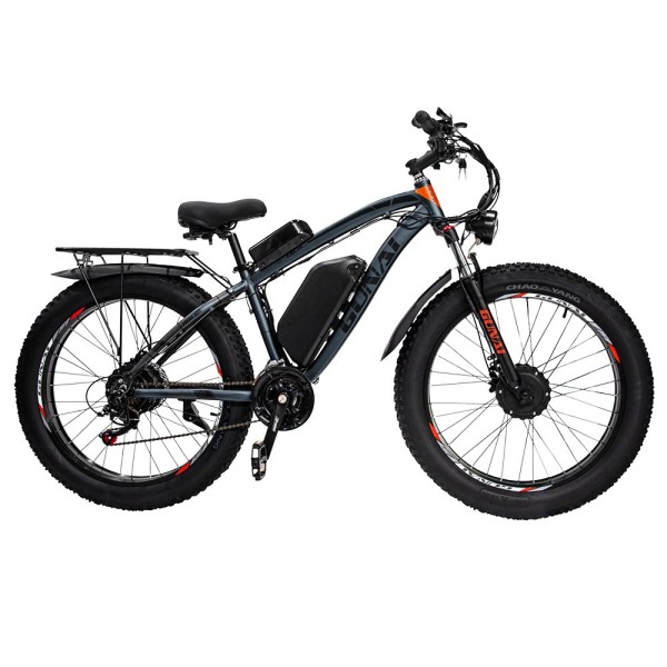 GUNAI GN88 26*4.0 Pulgadas Fat Tires Bicicleta Electrica De Montaña Doble Motor