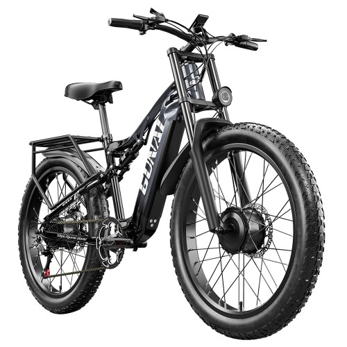 GUNAI GN68 26*3.0 インチの脂肪質のタイヤの電動自転車