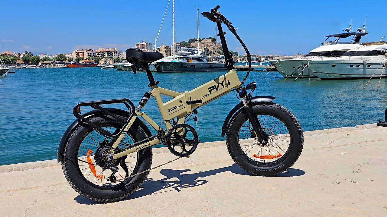 PVY Z20 Plus Mountain Electric Bike 20 pollici Fat Tires 1000W Motore 16.5Ah Batteria 80-120km Range