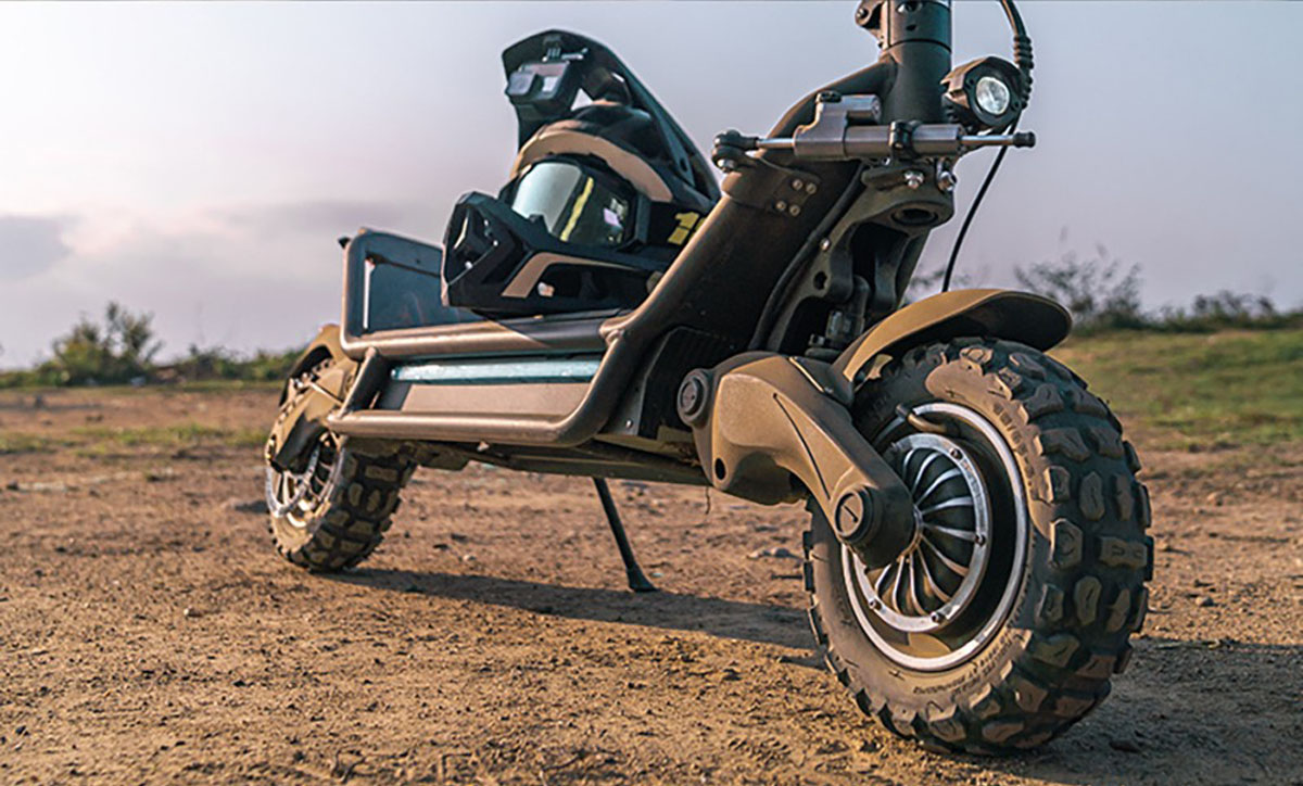 Joyor E8-S 11-tums offroad elektrisk skoter 1600W*2 dubbelmotor 72V 35Ah litiumbatteri