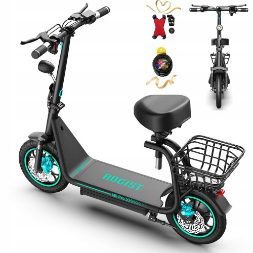 BOGIST M5 Pro+ Folding Electric Scooter With Seat and Basket