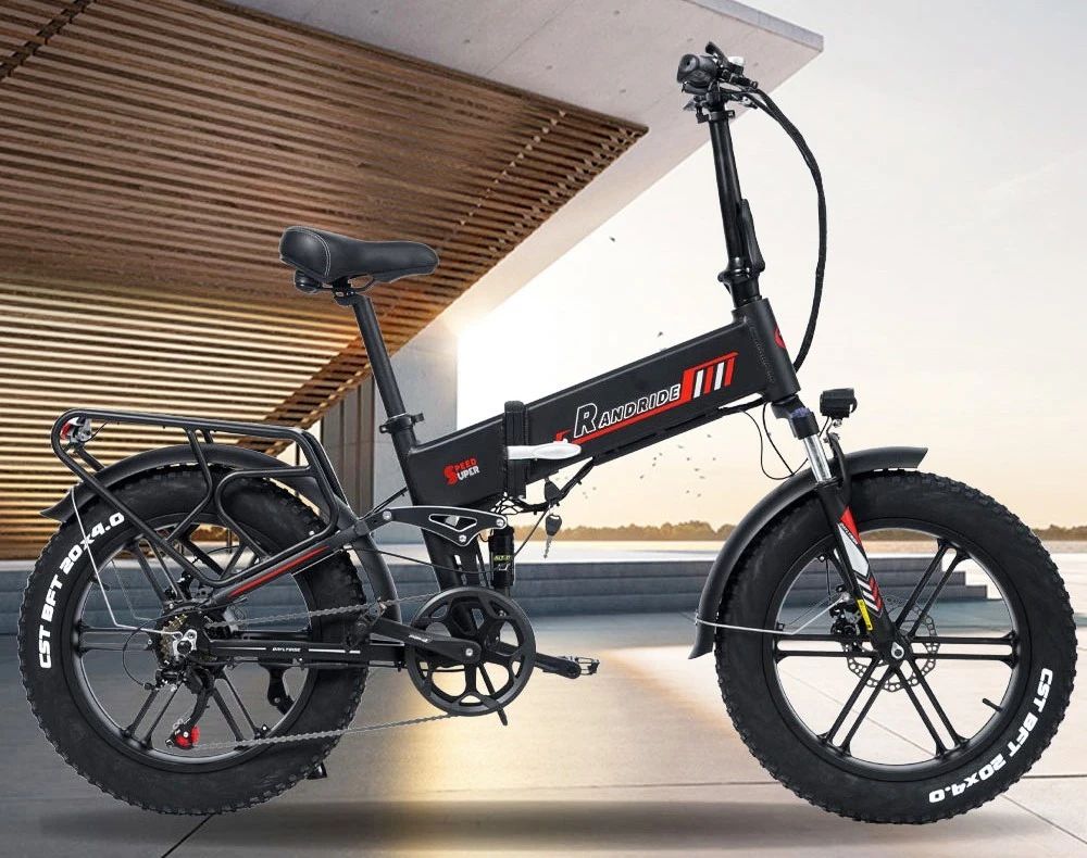 RANDRIDE YX20M Bicicletta elettrica 20*4.0 pollici Fat Tire 1000W 48V 17Ah