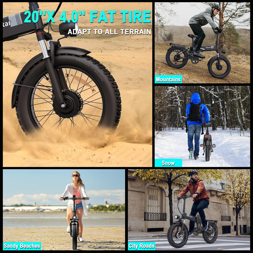 Fat Tires & Dual Hydraulic Disc Brakes