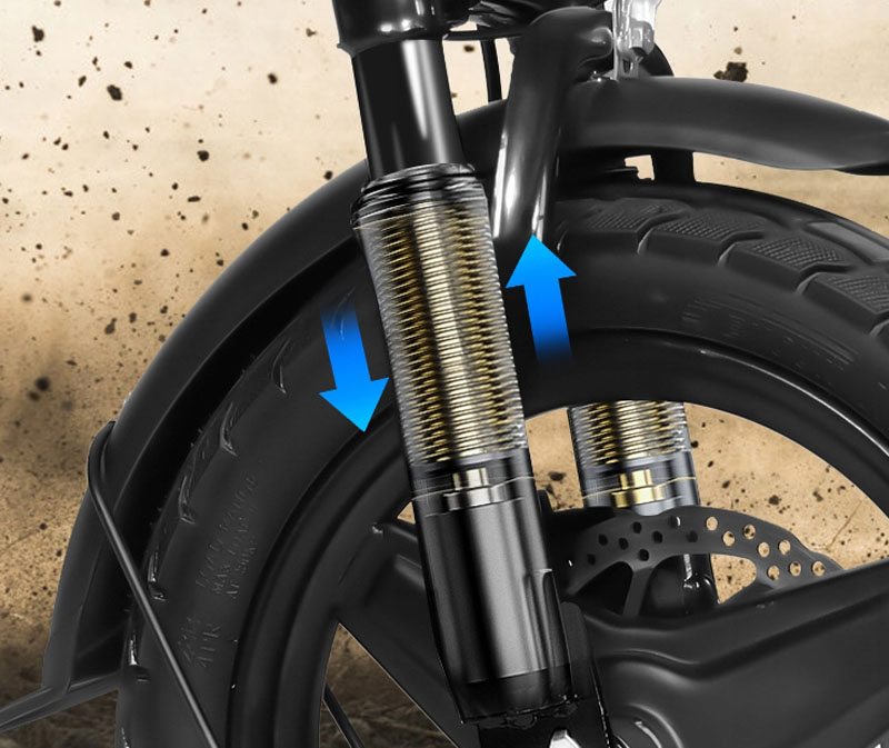 HONEYWHALE S6-S 14 Zoll bereiftes Elektro-Faltrad für Erwachsene