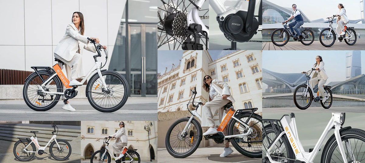 Bicicleta eléctrica urbana ENGWE P275 ST Pneu de 27,5 polegadas 250W 19,2Ah