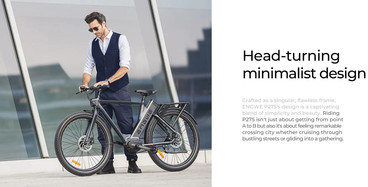 ENGWE P275 Pro EBike Boinn 27.5 orlach 250W Mótar Lár-Tiomána 19.2Ah Raon Max 260km