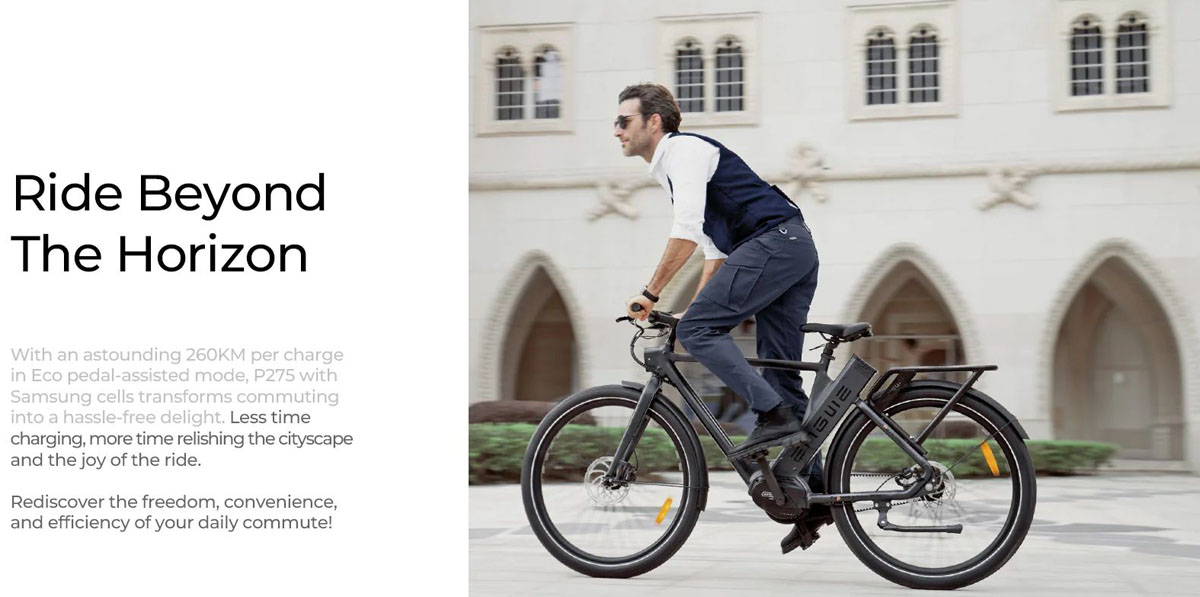 ENGWE P275 Pro EBike Boinn 27.5 orlach 250W Mótar Lár-Tiomána 19.2Ah Raon Max 260km