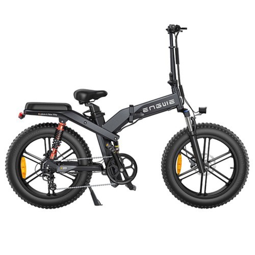 ENGWE X20 elektriskais velosipēds 20 * 4.0 collu tauku riepu 750W 14.4Ah un 7.8Ah dubultā akumulatora trīskāršā piekare 8 ātrums