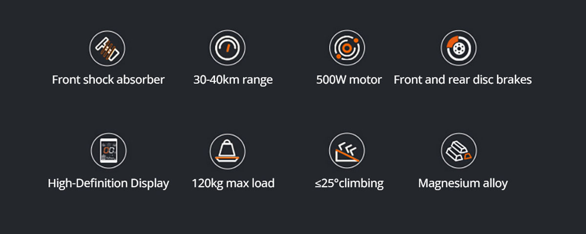 JOYOR C10E ABE Elektroroller 10 Zoll Luftreifen 500W 48V 10.4Ah Wechselbarer Akku Max Reichweite 40km