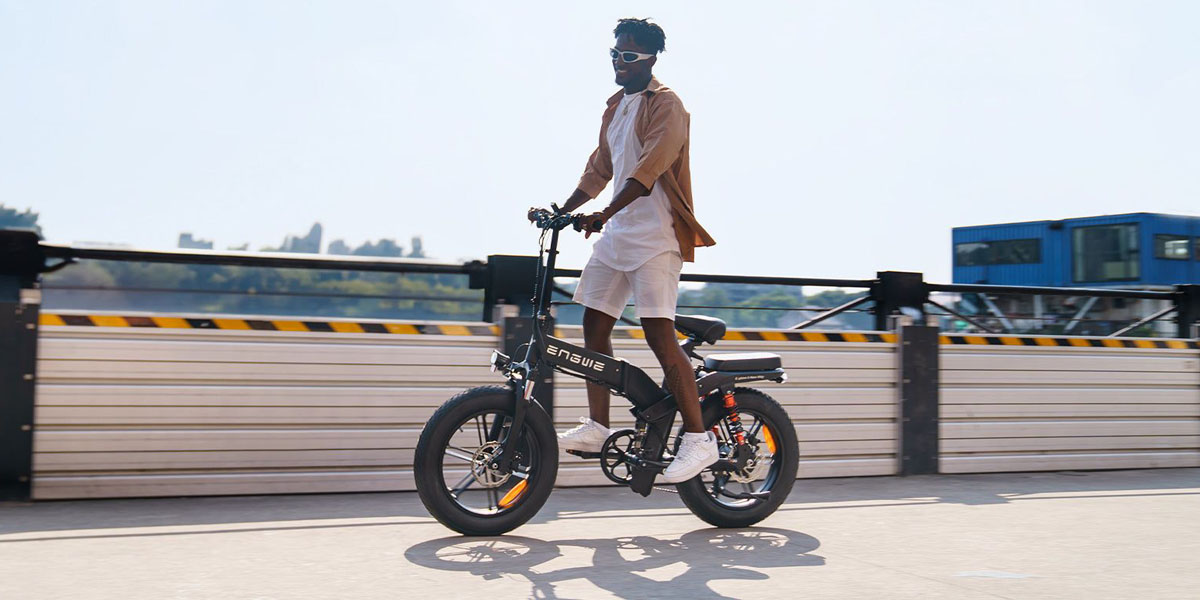 ENGWE X20 Electric Bike 20*4.0 inch Fat Tire 750W 14.4Ah and 7.8Ah Dual Battery Triple Suspension 8 Speed