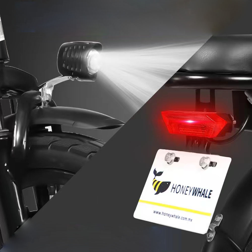 HONEYWHALE S6 Pro-S Bicicletta elettrica pieghevole per adulti 14 pollici Pneumatico 350W 15Ah Freno a disco Sei ammortizzatori