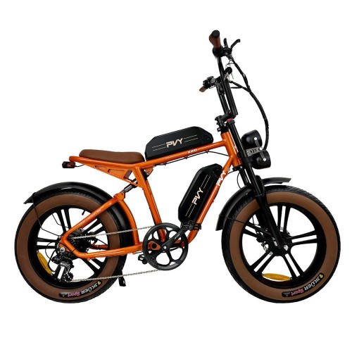 PVY X20 Bicicletă electrică 1000W Motor 48V 30Ah Baterie dublă 20 * 4.0'' Fat Tire Max 50km/h 200km Range