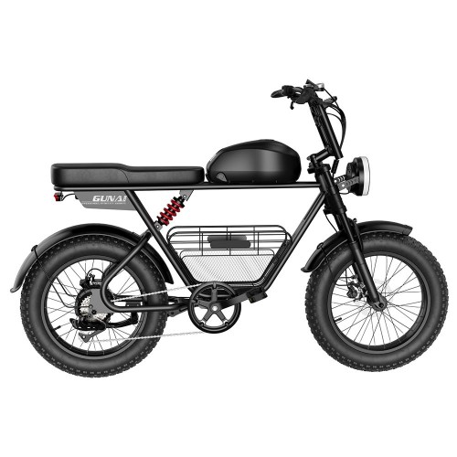 GUNAI-T All-Terrain-Elektrofahrrad für Erwachsene 20*4,0-Zoll-Fett-Reifen 1000W 21Ah Max 60km/h 120km Reichweite