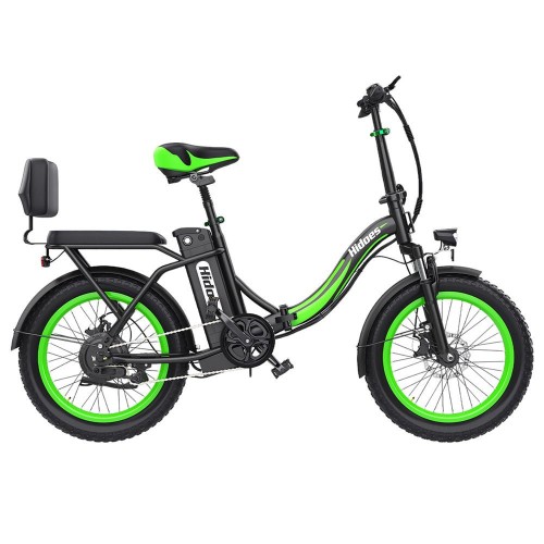 Hidoes C1 Vélo électrique urbain avec siège arrière 20*3.0 pouces Fat Tire 750W 13Ah Dual Disc Brake Max 40km/h 70km Range