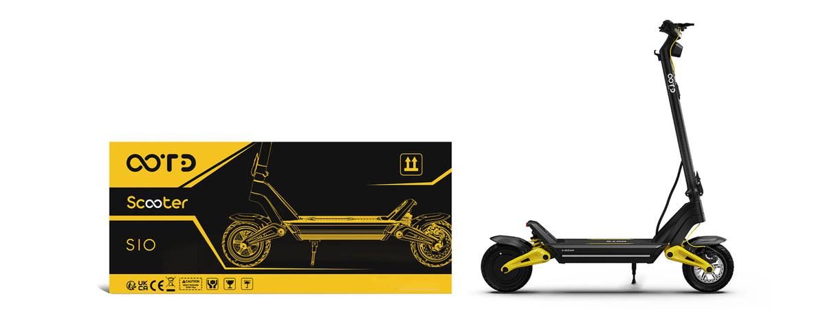 OOTD S10 Folding Electric Scooter 10 Zoll Reifen 1400W Motor 20Ah Batterie Max 25km/h Reichweite 70km