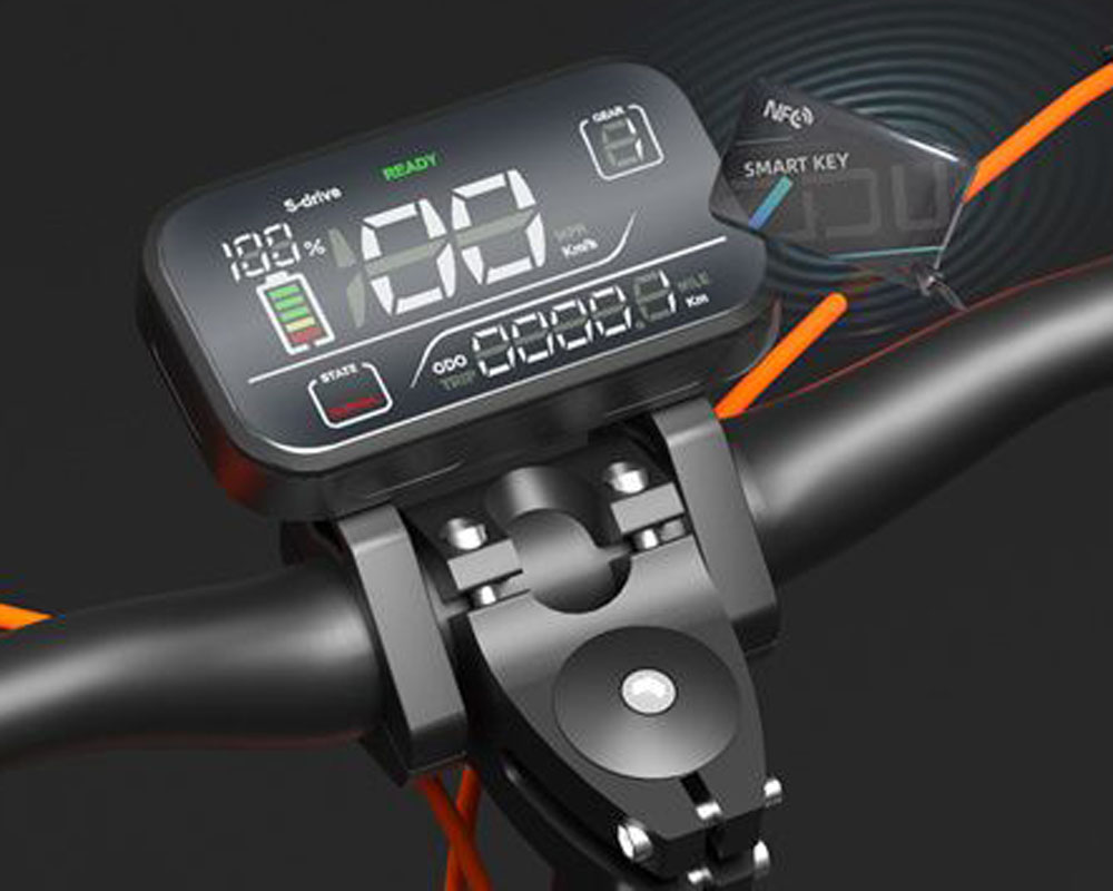 JOYOR S8E 10 tommer off road elektrisk scooter 800W motor 26Ah batteri med sæde NFC