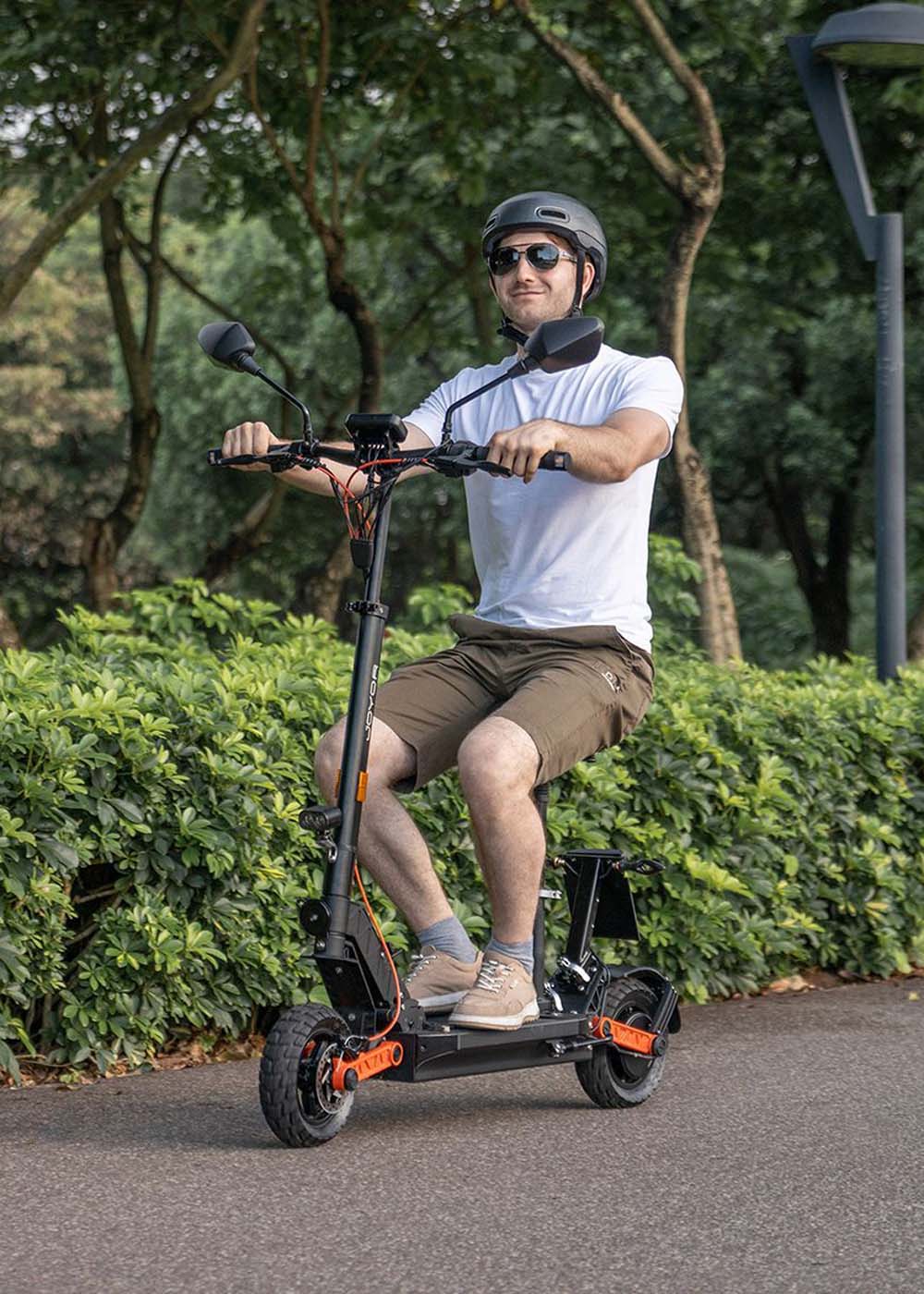 JOYOR S8E 10 tommer off road elektrisk scooter 800W motor 26Ah batteri med sæde NFC